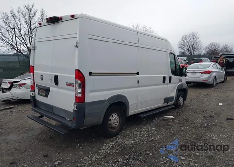 2017 Ram Promaster 1500 High Roof 136 Wb from USA, damaged, VIN 3C6TRVBG7HE516117